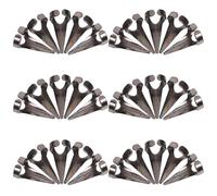 LIFKOME Lot De 30 Bagues Griffes Métalliques Rétro Doigts, Accessoires De Cosplay Punk, Bagues D'ongles Noires Pour Fêtes Et Nail Art Couverture Totale Du Doigt