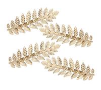 LIFKOME Lot de 4 Barrettes à Cheveux Feuilles en Fer Doré Ressort Accessoires pour Cheveux D'automne pour Femmes Tenue Ferme