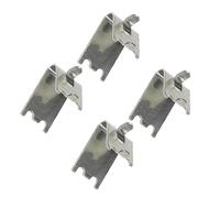 LIFKOME Lot De 4 Clips D'étagère En Acier Inoxydable Pour Réfrigérateur Congélateur, Supports Métalliques Robustes, Pinces De Congélation Universelles, Remplacement Pratique Pour Étagères Domestiques