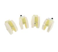 LIFKOME Lot De 4 Roulettes De Rechange En Plastique Pour Trotteur Bébé Accessoires Pour Landau Et Poussette Couleur Beige Pp