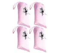 LIFKOME Lot De 4 Sacs De Ballet À Cordon De Serrage Sacs À Chaussures De Danse Idéaux pour La Pratique De La Danse Capacité pour Une Organisation Facile des Fournitures De