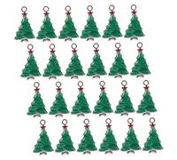 LIFKOME Lot De 40 Breloques En Émail Représentant Un Arbre D'Hiver Idéales Pour Les Loisirs Créatifs De Noël Pendentifs Bracelets Porte-Clés Etc