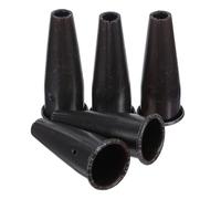 LIFKOME Lot de 5 Embouts Coniques en Acier 4 X 10 Cm pour Manche de Binette et Râteau, Connecteurs Robustes pour Outils de Jardinage Manuels, Réparation et Remplacement Facile,