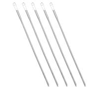 LIFKOME Lot De 5 Enfile-Corde En Métal Pour Enfilage Rapide Enfile-Aiguille À Ressort Outil De Couture Guide D'Enfilage Argenté