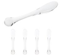 LIFKOME Lot de 5 Mini Applicateurs Cuillères Transparents pour Crème Contour des Yeux, Massage Compact Froid, Outil Soin Oculaire Quotidien pour Fatigue et Poches Yeux