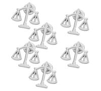 LIFKOME Lot de 6 Épingles Justice et Balance Métalliques Mécanisme Sécurisé, pour Revers de Manteau, Chemise ou Cardigan, Accessoires pour Hommes et Femmes