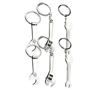 LIFKOME Lot De 6 Porte-clés Créatifs En Métal En Forme De Clé À Molette Ornements Décoratifs Pour La Fête Des Pères
