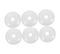 LIFKOME Lot de 6 Rosaces Suspendre Lumineuse 50mm Blanc, Cache-ampoule LED en Plastique Indéformable, Accessoires pour Lustre et Lampe de Table, Décoration Intérieure, pour Salon Cuisine