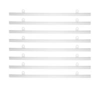 LIFKOME Lot de 8 Barres Suspendues en Pvc 40 Cm Crochets Intégrés, Support D'affiches pour Centres Commerciaux et Supermarchés, Cadre Suspendre Robuste pour Affichage Publicitaire Mural