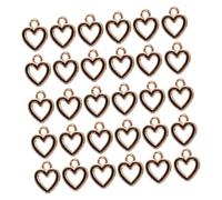 LIFKOME Lot De 80 Pendentifs Forme Cœur Planète Fabrication Bijoux Accessoires Diy Bijoux Faits Main
