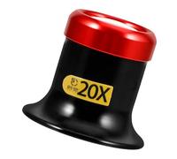 LIFKOME Loupe à Tête Réglable 20x en Verre et Aluminium, Lunettes Loupes pour Bijoutier et Horloger, Outil de Réparation Montre et Gravure Miniature, Bandeau Confortable pour Travaux