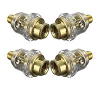 LIFKOME Lubrificateur Automatique Pour Compresseur D'air, 4 Pièces : Mini-graisseur En Ligne 1/4 Pour Un Entretien Durable Des Outils - Lubrificateur Pneumatique Industriel