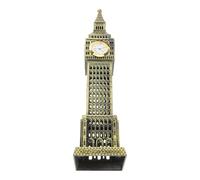 LIFKOME Maquette Big Ben Vintage en Alliage Métal Bronze, Modèle D’Architecture Décoratif pour Bureau, Statue D’Objet de Collection Vintage, Ornement Historique pour Décoration Intérieure
