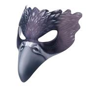 LIFKOME Masque De Corbeau Masque D'Animal Masque De Bal Masque De Mascarade Demi-Masque Masque D'Oiseau Masque De Fête De Carnaval Eva Masque En Cuir De Maquillage D'Halloween Masque De