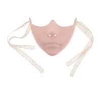 LIFKOME Masque Demi-visage Plastique Léger pour Soirée Déguisée Masque Théâtre Cosplay Bas Du Visage Neutre Peau et Confortable pour Performances Scène