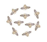 LIFKOME Matériel De Manucure Diy 10 Pièces Abeille 3d En Alliage, Décorations Ongles Élégantes Pour Bals De Fin D'année Et Fêtes, Accessoires Résistants Pour Nail Art Féminin