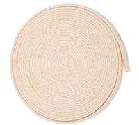 LIFKOME Mèche en Coton Plate 4 M X 25 CM pour Lampe à Pétrole Mèches Tressées de Rechange Compatible Lanternes à Huile et Bougies Artisanales Usage Intérieur et Extérieur Absorption