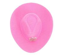LIFKOME Mini Cowboy Party Hat With Crown Western-themed Bottle Topper For Party Decoration Versatile Miniature Ornament For Wine Bottles And Craft Use