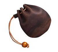 LIFKOME Mini- de Rangement Pochette Petit Femme Changement de Monnaie Faux Sacs à Main Mignon Dit Bagage à Main Sacoche Portable Portefeuille à Main Porte-Monnaie en Cuir Coffee