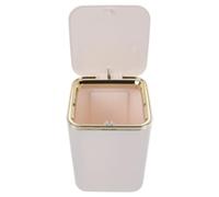 LIFKOME Mini Poubelle de Bureau en Pp Carrée Blanche pour Table