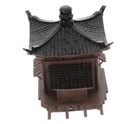 LIFKOME Miniature Pavilion Ornament for Aquarium and Bonsai Plastic Asian Garden Sculpture for Fish Tank Micro Landscape Zen Decoration