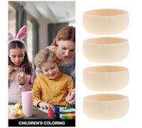 LIFKOME Miniature Wooden Bowls Unpainted Small Blank Wood Bowls For DIY Painting And Craft Decoration For Handicraft And Snack Serving