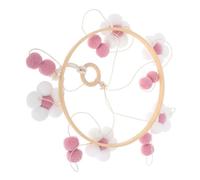 LIFKOME Mobile de Lit avec Fleurs Pompon Colorées Suspendu pour Chambre Garçon Fille Décoration Sensorielle pour et Accessoire pour et Boutique Enfantine