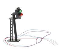 LIFKOME Modèle Miniature de Feu de Signalisation 3V en Plastique Noir Décor Architectural pour Modélisme Ferroviaire Accessoire de Paysage pour Table de Sable et Circuit Train