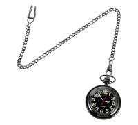 LIFKOME Montre de Poche Portable Montre de Poche décorative Pendentif Petite en Quartz Pendentif Collier métal Black