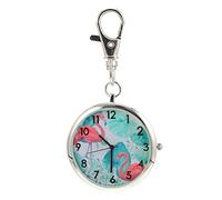 LIFKOME Montre pour Infirmière Montre Examen pour Garçon Fille Et Étudiants Porte-clés Pratique Et Portable Design Classique Acier Inoxydable Blanc