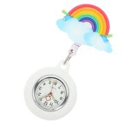 LIFKOME Montre Rétractable Arc-Ciel pour Infirmières Et Médecins Montre à Clip Étroite Étanche Et Précise avec Aiguilles Lumineuses Design Et Pratique pour De Santé