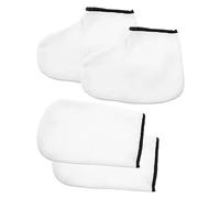 LIFKOME Moufles de Bain à la Paraffine 2 Masque Hydratant pour Mains et Pieds Réutilisables Soins Spa Hydratation Intense Outils de Beauté