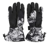 LIFKOME Moufles de Ski Homme Noirs M Doublure Polaire Chaude Imperméables et Coupe-Vent Tactiles pour Cyclisme et Activités d'Extérieur Accessoires Sportifs Fonctionnels Multi-Usages