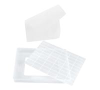 LIFKOME Moule pour Nougat Texture Claire et Antiadhésif en Plastique Blanc Réutilisable 3 Pièces Outil de Pâtisserie Fabrication de Nougat DIY