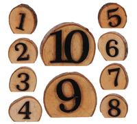 LIFKOME Numéros de Table pour Mariage en Bois de Buis, Résistance à L'usure, Réutilisables, Design Simple et Chic, pour Banquet et Restauration, 1 Set