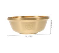 LIFKOME Objets rituels bol du temple chinois offrant une tasse argent bol richesse Golden