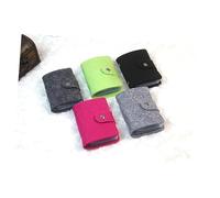 LIFKOME Organisateur De Cartes Laine Feutrée Gris Porte-Cartes Compact Et Léger pour Cartes De Crédit Identités Et Monnaie Pratique pour Voyage Cadeau Unisexe