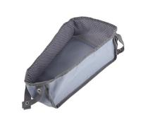 LIFKOME Organisateur de Poussette Léger en Tissu Oxford Bleu Clair, Panier de Rangement sous Poussette pour Accessoires Bébé, Solution Flexible pour Courses, Parc et Voyages, Panier à