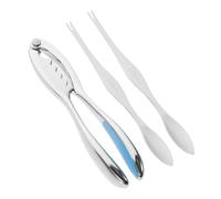 LIFKOME Outil de Cuisine Alliage pour Fruits de Mer Pince et Aiguilles pour Écailler Crabes et Homards et Ergonomique Bleu