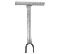 LIFKOME Outil De Fermeture De Vanne D'Eau Clé Longue Avec Pince En U De 3 Cm - Poignée Antidérapante Pour Vannes Profondément Enterrées Et Réparations De Plomberie D'Urgence -