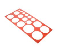 LIFKOME Outil de Mesure pour Fruits Dispositif Portable pour Pommes Oranges Pêches Cercle de Mesure Plastique pour Évaluation Facile et Précise des Fruits