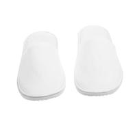 LIFKOME Pantoufles Antidérapantes Blanc Écume Réutilisables et Lavables pour Intérieur Unisexes Confort et Sécurité pour Chambre Hôtel Spa et Voyage