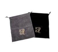 LIFKOME Paquet de Rangement Sèche-Cheveux Lot de 2 Pochettes à Cordon Flanelle Résistante 260 X 300 Mm Organisateur pour Accessoires Utilisable en Voyage Maison Hôtel Rangement Multifonction