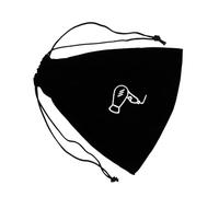 LIFKOME Paquet pour Sèche-Cheveux Flanelle Imperméable Pochette de Rangement à Cordon Grosse Capacité pour Accessoires Usage Voyage Maison Hôtel Dortoir