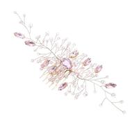 LIFKOME Peigne à Cheveux de Mariée Rose avec Accessoire Élégant pour Coiffure de Mariage Épingle Latérale Confortable et pour Femmes