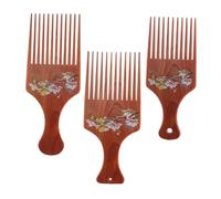 LIFKOME Peigne à Cheveux Vintage Multifonction Lot de 3 Dents Longues, pour Hommes et Femmes, Coiffure Salon, Accessoire de Coiffage Compact et Robuste