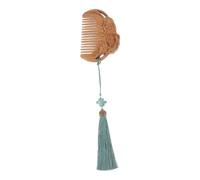 LIFKOME Peigne Bois de Santal Sculpté Motif Lotus Brosse à Cheveux Portable et Légère pour Femmes Massage Du Chevelu et Confortable Usage Domestique et Salon