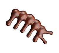 LIFKOME Peigne De Massage En Bois De Santal Dents Larges Pour Cuir Chevelu, Points D'acupuncture, Soins Capillaires Femmes Et Hommes, Spa Et Relaxation