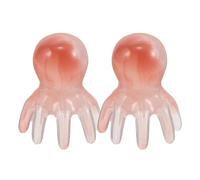 LIFKOME Peigne de massage octopus 2pcs en résine pour massage du cuir chevelu et de la fatigue, outil manuel portable pour cheveux et nuque à domicile ou en voyage