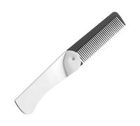 LIFKOME Peigne Pliant en Acier Inoxydable et Plastique et Facile à Ranger Petit Format Portable Léger Présent D'anniversaire Voyage